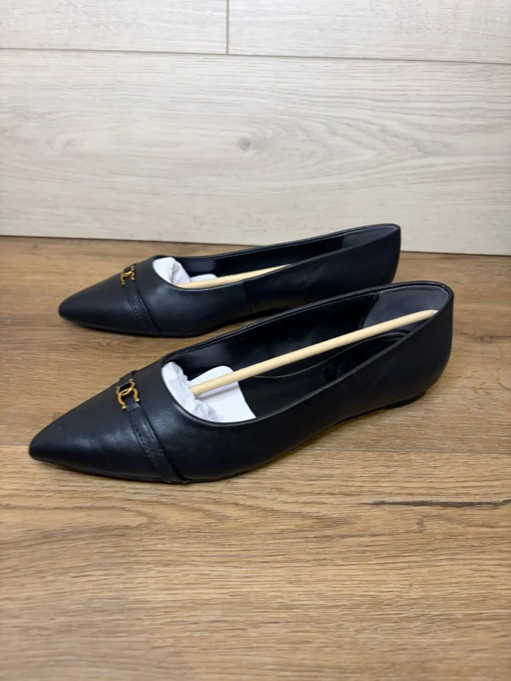 Giani Bernini Women's Bentlley Pointed Toe Flats Black Size 8M